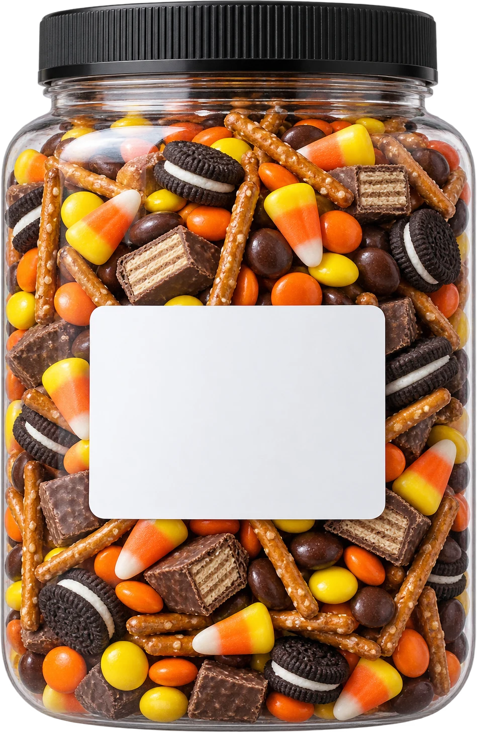 A jar of the Trick or Treat mix