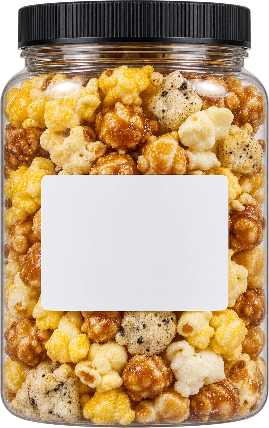 A jar of the Popcorn Bar mix